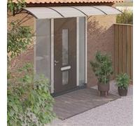 vidaXL Auvent de porte Polycarbonate 400x100 cm Noir