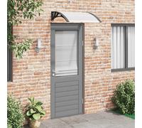 Auvent de porte pratique Noir et transparent 200x75 cm PC - Stores ,design meubles 6484777 1parcel