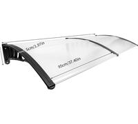 Auvent de porte, protection contre les intempéries, design moderne, transparent, L