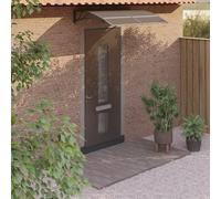 Auvent de porte sobre Noir 150x100 cm Polycarbonate - Auvents FR5495351 1parcel