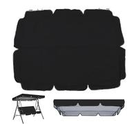 Auvent de rechange imperméable pour balancelle hollywoodienne, 195 x 125 cm, tissu universel, idéal pour hamac de jardin, noir.