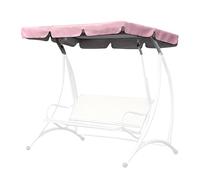 Auvent de Rechange pour Balançoire de Jardin, Couverture Supérieure de Hamac de Patio 2 ou 3 Places Imperméable Coupe-Vent Anti-UV pour Porche(Pink,249x185x18cm/98x73x7in)