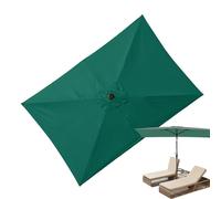 Auvent de rechange rectangulaire pour parasol déporté robuste pour terrasse, jardin et extérieur 2 x 3 m, Vert, Refer to description