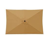 Auvent de rechange rectangulaire pour parasol déporté robuste pour terrasse, jardin et extérieur 2 x 3 m, kaki, Refer to description