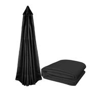 Auvent de Remplacement de Parapluie Rond 300cm/9,8 Pieds, Couverture d'ombrage de Patio Multicolore à 8 Nervures(Nero)