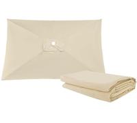Auvent De Remplacement pour Parasol de Terrasse 3x3.0m 2.5x2.5m 2.7x2.7m Rectangle/Carré 6/8 Baleines Toile de Parasol Imperméable Pour Extérieur，Cour, Jardin, Plage(Color1,2.0x3.0m)