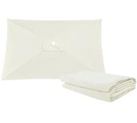 Auvent De Remplacement pour Parasol de Terrasse 3x3.0m 2.5x2.5m 2.7x2.7m Rectangle/Carré 6/8 Baleines Toile de Parasol Imperméable Pour Extérieur，Cour, Jardin, Plage(Color3,2.7x2.7m)