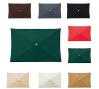 Auvent De Remplacement Pour Parasols De Terrasse 2x2/2.5x2.5/2.7x2.7/3x3m | Housse De Parapluie De Remplacement Extérieur, Toile de Parasol Rectangulaire, Rectangle Toile de Rechange pour Déporté