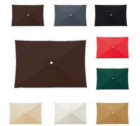 Auvent De Remplacement Pour Parasols De Terrasse 2x2/2.5x2.5/2.7x2.7/3x3m | Housse De Parapluie De Remplacement Extérieur, Toile de Parasol Rectangulaire, Rectangle Toile de Rechange pour Déporté