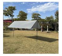 Auvent de tente avec poteaux - VIDAXL - 3 x 4 x 2,4 m - Gris - Plastique - Sans parois