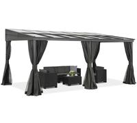 Auvent de terrasse en aluminium 4 x 6 m Tarragona Premium Garden Point anthracite