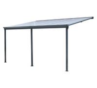 Auvent de terrasse en aluminium San Diego 3 x 4,3 CoverTech anthracite