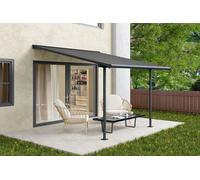 Auvent de terrasse en aluminium Sierra Palram - Canopia 3 x 3,05 m anthracite Heat Block