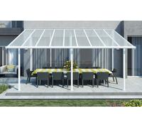 Auvent de terrasse en aluminium Sierra Palram - Canopia 3 x 5,46 m blanc