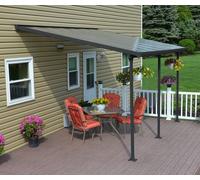 Auvent de terrasse Feria Palram - Canopia 3 x 4,25 m alu gris