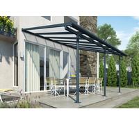 Auvent de terrasse Sierra Palram - Canopia 3 x 4,25 m alu gris