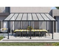 Auvent de terrasse Sierra Palram - Canopia 3 x 5,46 alu gris