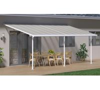 Auvent de terrasse Sierra Palram - Canopia 3 x 6,1 m alu blanc