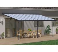Auvent de terrasse Sierra Palram - Canopia 3 x 6,1 m alu gris