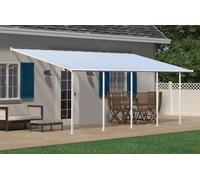 Auvent de terrasse Sierra Palram - Canopia 3 x 7,3 m alu blanc