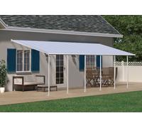 Auvent de terrasse Sierra Palram - Canopia 3 x 8,5 m alu blanc