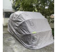 Auvent de voiture rétractable robuste, abri pliable en acier inoxydable | Abri semi-automatique résistant aux intempéries, au vent et à la neige pour le stationnement extérieur