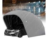 Auvent de voiture, tissu Oxford semi-automatique, en acier inoxydable résistant au froid, pour VUS, camping-car, garage fermé, abri de véhicule portable de 6 x 2,5 x 2,5 m