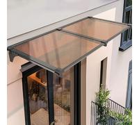 Auvent d'extérieur pour porte avant/arrière de terrasse, abri de pluie en aluminium et résine imperméable Sune multiple (50 x 190 cm/20 x 75)