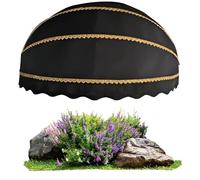 Auvent dôme rétractable en toile avec cadre pliable galvanisé, installation facile pour porte et fenêtre pour protection extérieure et ombre