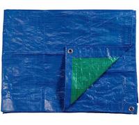 Auvent Double Face Bleu/vert 8x12m Protection Polyvalente Réversible Grand Format - Edm