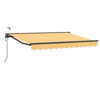 Auvent électrique rétractable vidaXL, couleur sable, 4 × 3,5 m