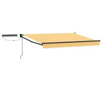 Auvent électrique rétractable vidaXL, couleur sable, 4 x 3 m