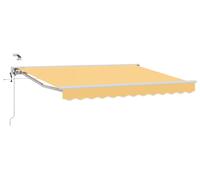 Auvent électrique rétractable vidaXL, couleur sable, 4 x 3 m