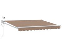 Auvent électrique rétractable vidaXL, couleur taupe