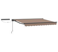Auvent électrique rétractable vidaXL, couleur taupe, 3,5 x 2,5 m