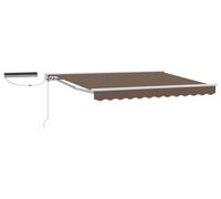 Auvent électrique rétractable vidaXL, couleur taupe, 3 x 2,5 m