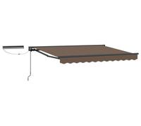 Auvent électrique rétractable vidaXL, couleur taupe, 5 x 3,5 m