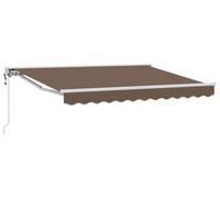 Auvent électrique rétractable vidaXL, couleur taupe, 5 x 3,5 m