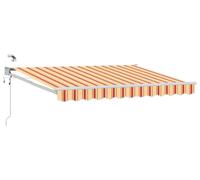 Auvent électrique rétractable vidaXL, multicolore, 2,5 x 2 m