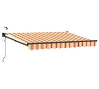 Auvent électrique rétractable vidaXL, multicolore, 2,5 x 2 m