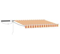 Auvent électrique rétractable vidaXL, multicolore, 2,5 x 2 m