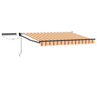 Auvent électrique rétractable vidaXL, multicolore, 2,5 x 2 m