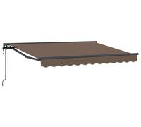 Auvent électrique rétractable vidaXL, taupe, 4 × 3,5 m