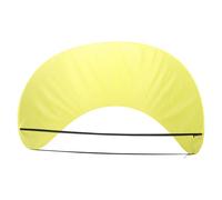 Auvent Gonflable de Piscine Pliable en PVC Jaune pour Familiale et Chiens | Réduit L'évaporation, Adapté aux Piscines Rondes ou Carrées, Installation sans Outil Facile