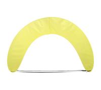 Auvent Gonflable pour Piscine, PVC Jaune, Pliable, sans Outils | Double Face, Réduit L’évaporation, Limite L’irritation Cutanée, pour Jeux D’eau, Balcon et Petits Bassins