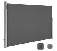 Auvent latéral, écran de protection, extensible, en aluminium, imperméable, 180 x 350 cm