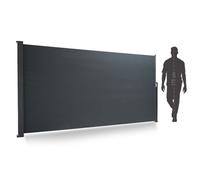 Auvent latéral extensible opaque 160x300cm Store Brise vue coupe-vent pour terasse et jardin