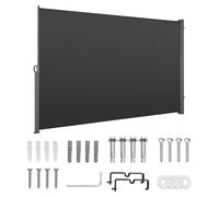 Auvent latéral extensible SucceBuy 180 x 300 cm, fabriqué en tissu polyester résistant de 180 g/m², idéal comme protection contre le vent, le soleil et les regards indiscrets, ainsi que comme séparate