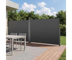 Auvent latéral extensible VEVOR 180 x 600 cm, store latéral en tissu polyester 180 g/m², auvent mural, protection contre le vent, protection solaire, brise-vue, séparateur d'espace pour jardin, balcon