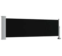 Auvent latéral - Paravent rétractable de 80 x 300 cm - Imperméable - Résistant aux UV - Polyester avec revêtementPolyuréthane- Noir